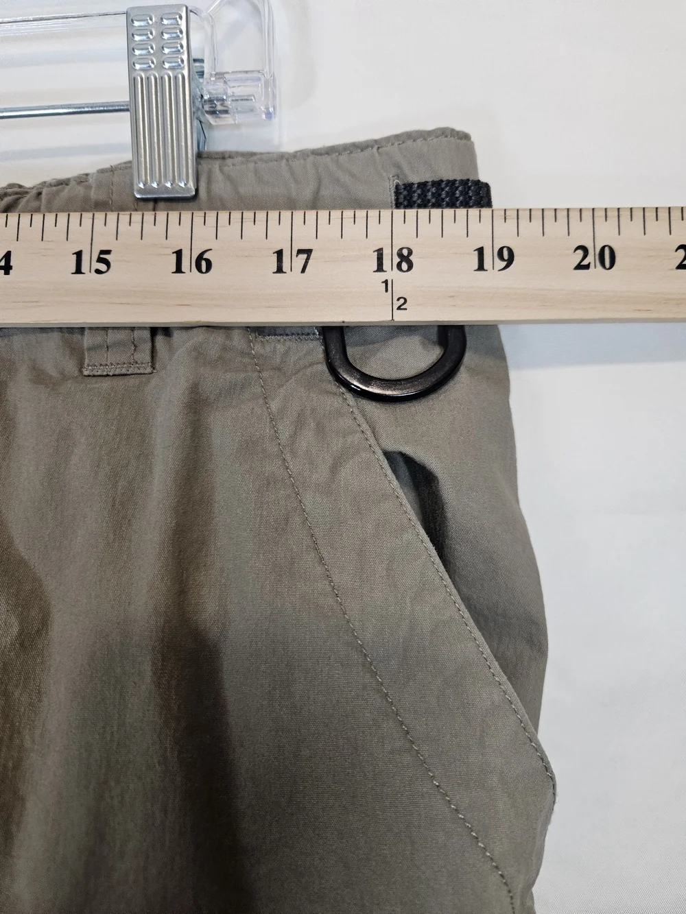 Men's Lined Cargo Pants in Light Khaki with Utility Belt Hiking Fisherman